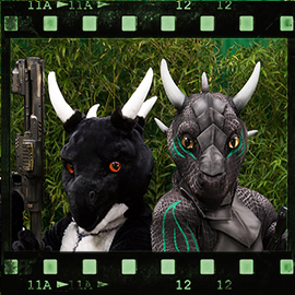 Eurofurence 2015 fursuit photoshoot. Preview picture of Hyshaji Nightdragon, Grael